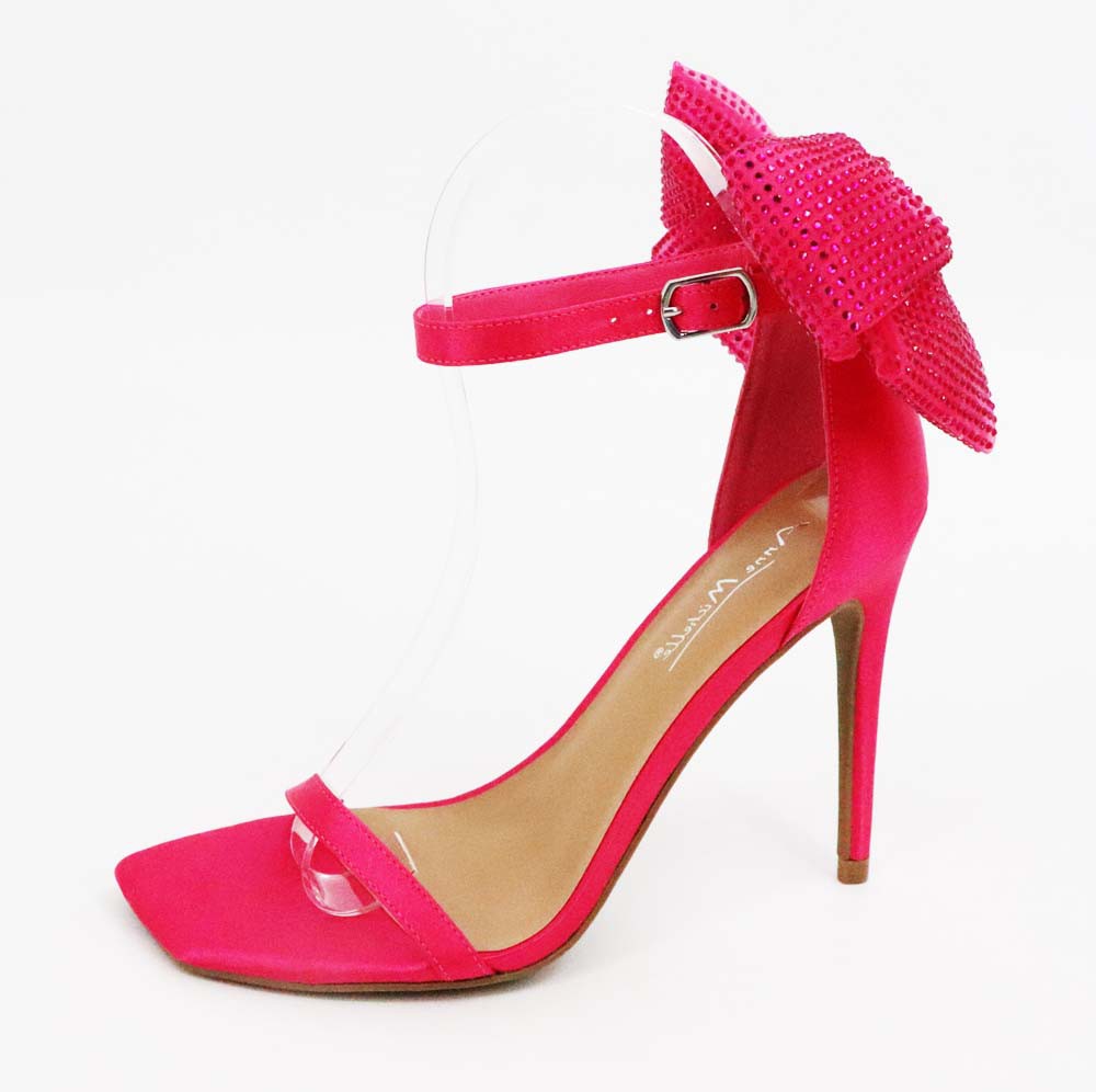 Wholesale Price Trendy Color Hot Pink Satin Heeled Sandals Large Size -  China Pink Sandals and Ankle Sandals price | Made-in-China.com